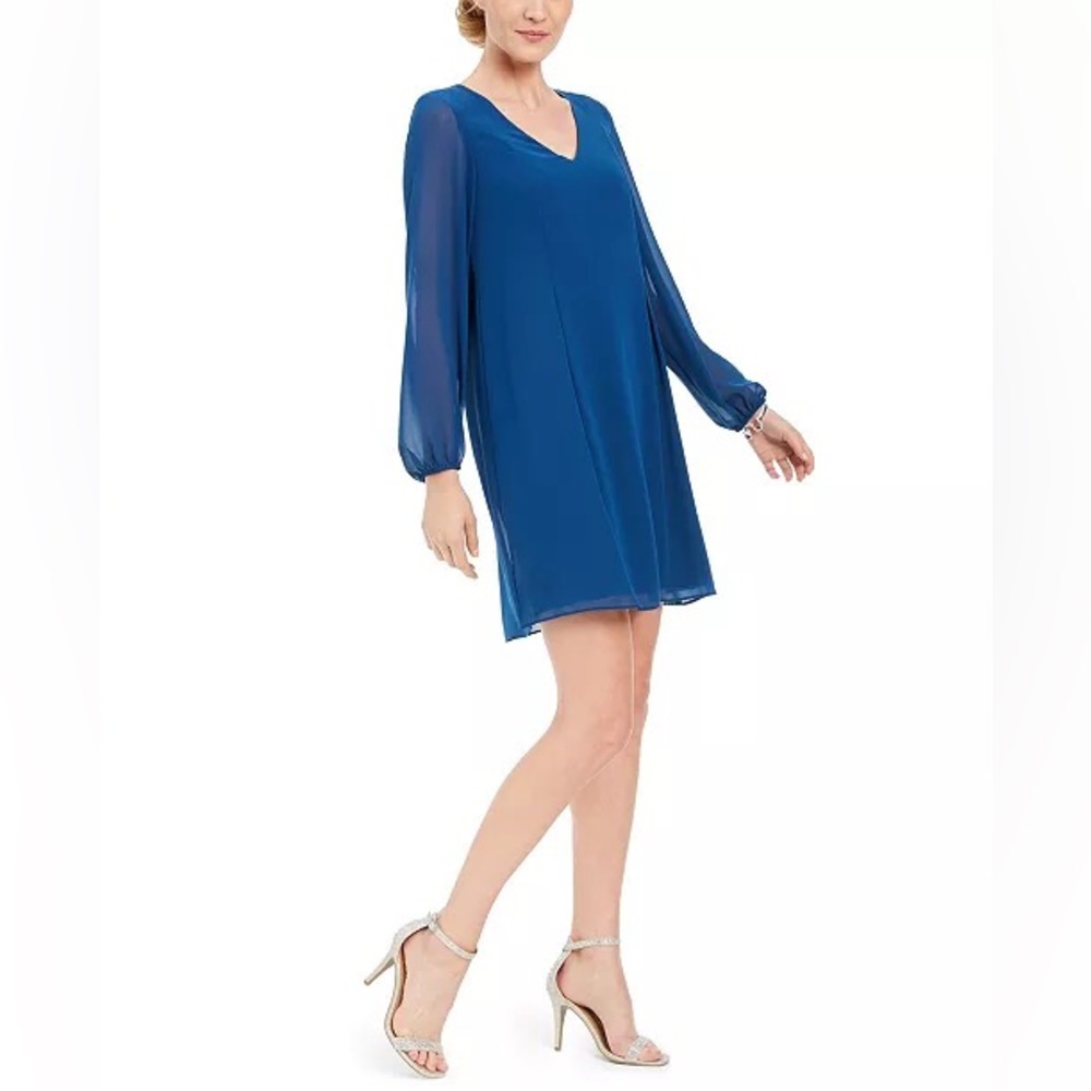 INC Teal Bow-Back Shift Dress (Created for Macy's)